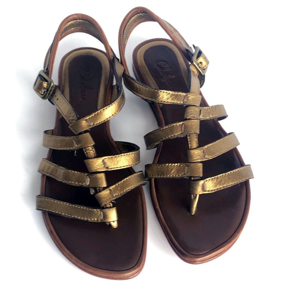 Cole Haan Metallic Leather Strappy Sandal | SZ 7.5